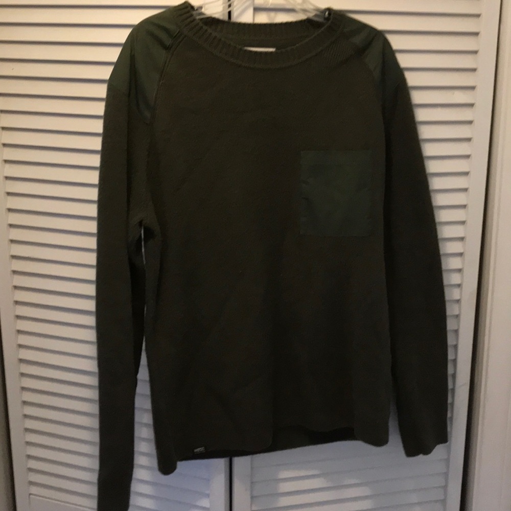 WESC Army green sweater